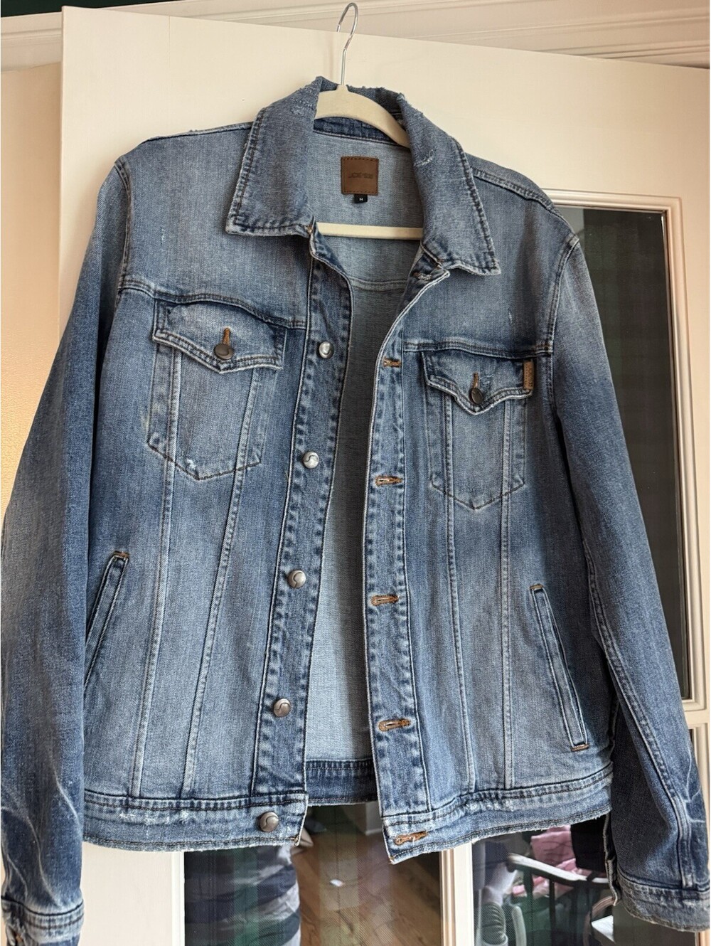 Joe's Jeans unisex Jean Jacket Button Front Pockets Size M